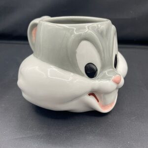 Bugs Bunny Face Head Vintage Figural Mug Applause Looney Tunes